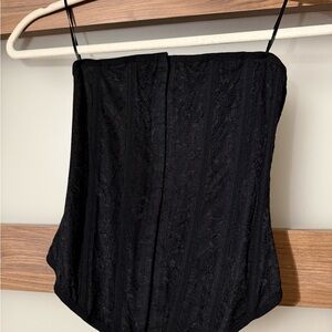 Garage Black Corset Top
